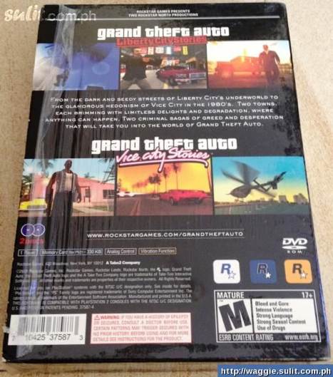Grand Theft Auto: Double Pack - Sony PlayStation 2 (PS2) (Rockstar Games - 1) video game collectible [Barcode 710425375873] - Main Image 2