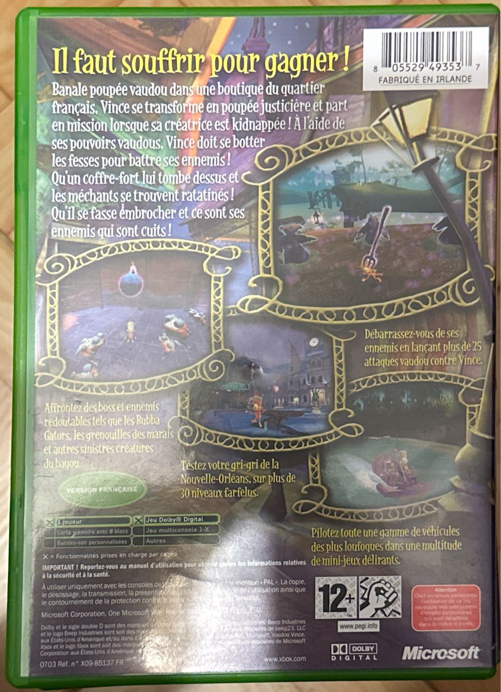 Voodoo Vince - Microsoft Xbox (1) video game collectible [Barcode 805529493537] - Main Image 2