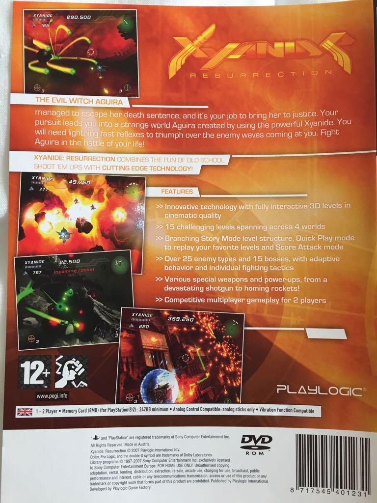 Xyanide Reserraction - Sony PlayStation 2 (PS2) (Playlogic) video game collectible [Barcode 8717545401231] - Main Image 2