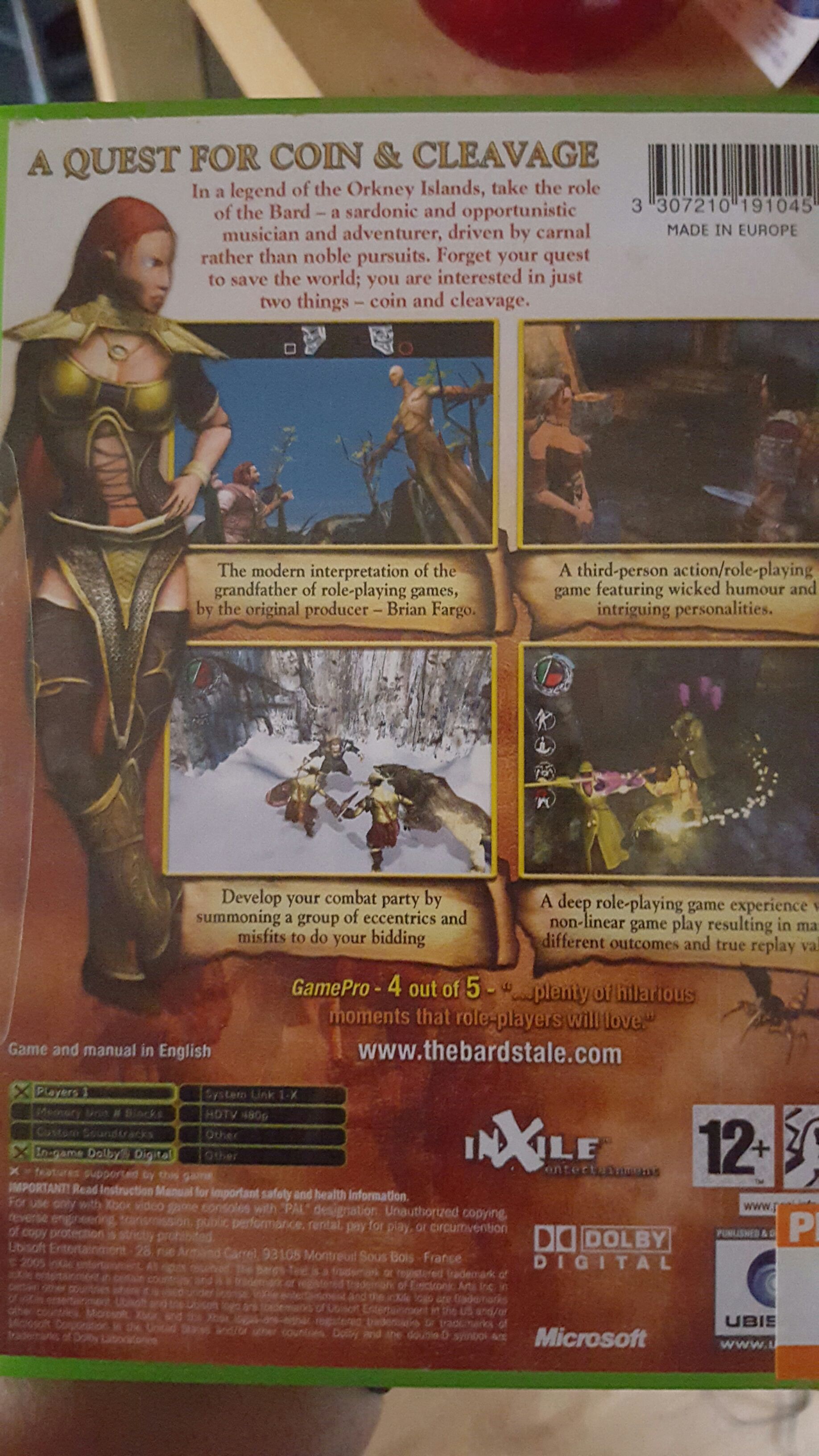 Bards Tale - Microsoft Xbox (Ubisoft - 1) video game collectible - Main Image 2