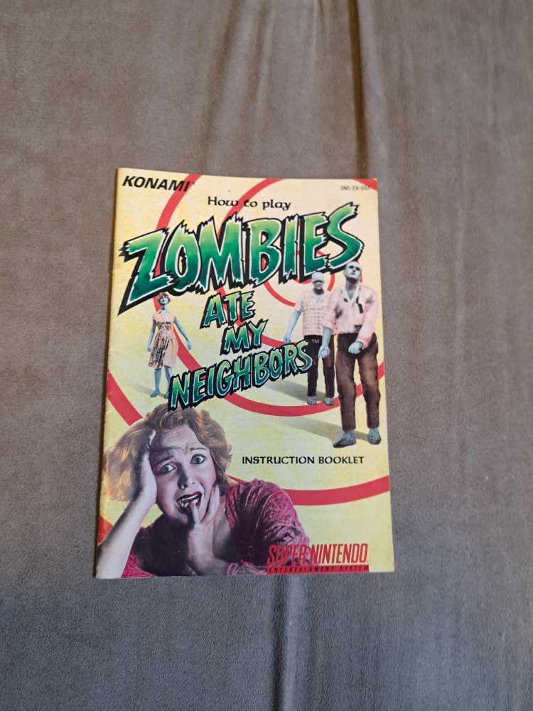 SNES: Zombies Ate My Neighbors - Nintendo Super Nintendo Entertainment System (SNES) video game collectible - Main Image 2