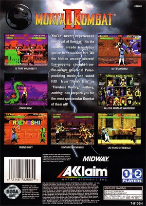 Mortal Kombat II - Sega Megadrive (Acclaim - 2) video game collectible [Barcode 3455198000535] - Main Image 2