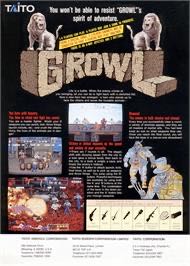 Growl - Sega Genesis (Mega Drive) (Taito Corporation - 4) video game collectible [Barcode 020588010451] - Main Image 3