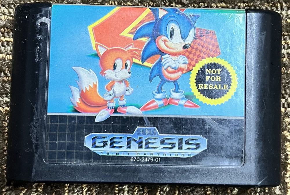 Sonic The Hedgehog 2 - Sega Genesis (Mega Drive) video game collectible - Main Image 2