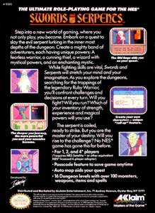 Wizards And Warriors I : Swords and Serpents - Nintendo Entertainment System (NES) (Acclaim Entertainment - 1) video game collectible [Barcode 021481103059] - Main Image 2