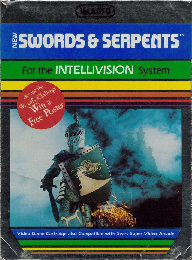Swords and Serpents - Intellivision video game collectible - Main Image 1