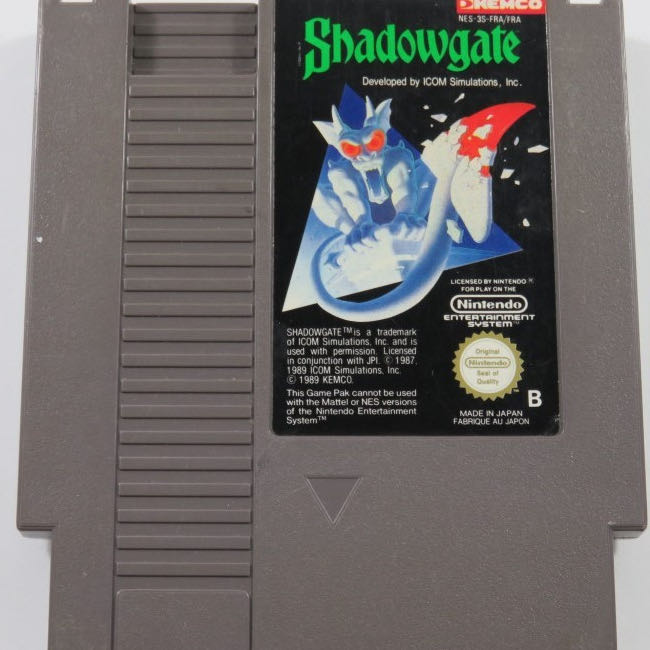 Shadowgate - Nintendo Entertainment System (NES) (Kemco - 1) video game collectible - Main Image 3