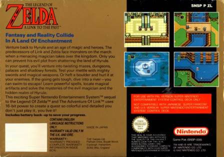 The Legend of Zelda: A Link to the Past - Nintendo Super Nintendo Entertainment System (SNES) (Nintendo - 1) video game collectible - Main Image 2
