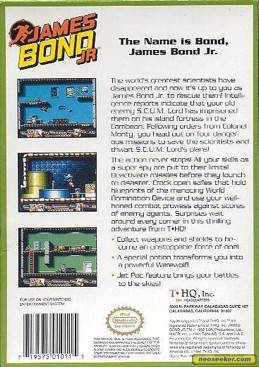 James Bond Jr - Nintendo Entertainment System (NES) (TH*Q) video game collectible - Main Image 2