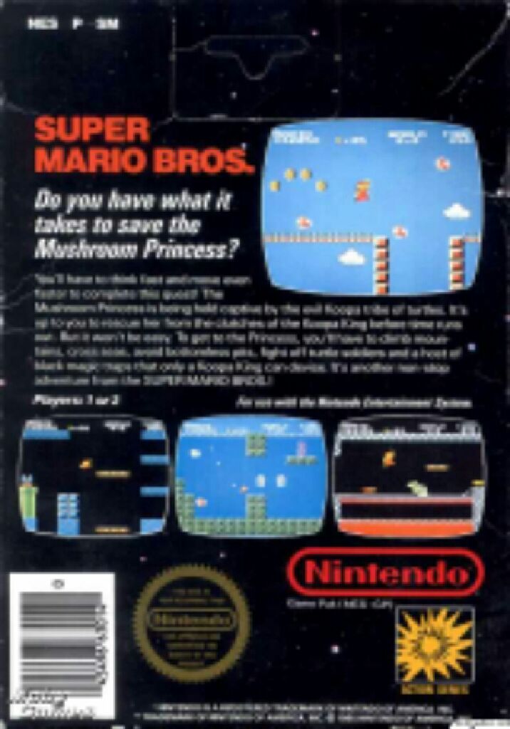 Super Mario Bros. - Nintendo Entertainment System (NES) video game collectible - Main Image 2