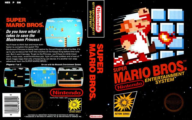 Super Mario Bros. - Nintendo Entertainment System (NES) (Nintendo - 1) video game collectible - Main Image 2