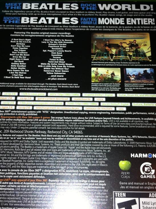 Rock Band: The Beatles - Microsoft Xbox 360 video game collectible - Main Image 2