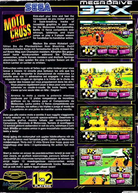 Motocross Championship - Sega 32X video game collectible - Main Image 2