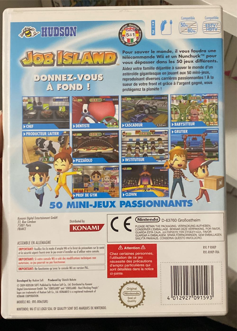 Job Island - Nintendo Wii video game collectible [Barcode 4012927091593] - Main Image 2
