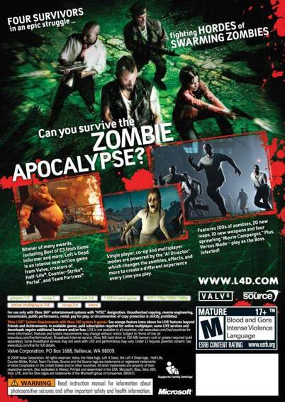 Left 4 Dead: Game Of The Year Edition - Microsoft Xbox 360 (Valve Corporation - 8) video game collectible [Barcode 014633098761] - Main Image 2