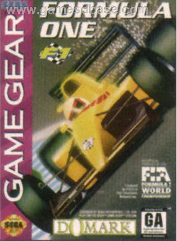 Formula One - Sega Game Gear video game collectible - Main Image 1