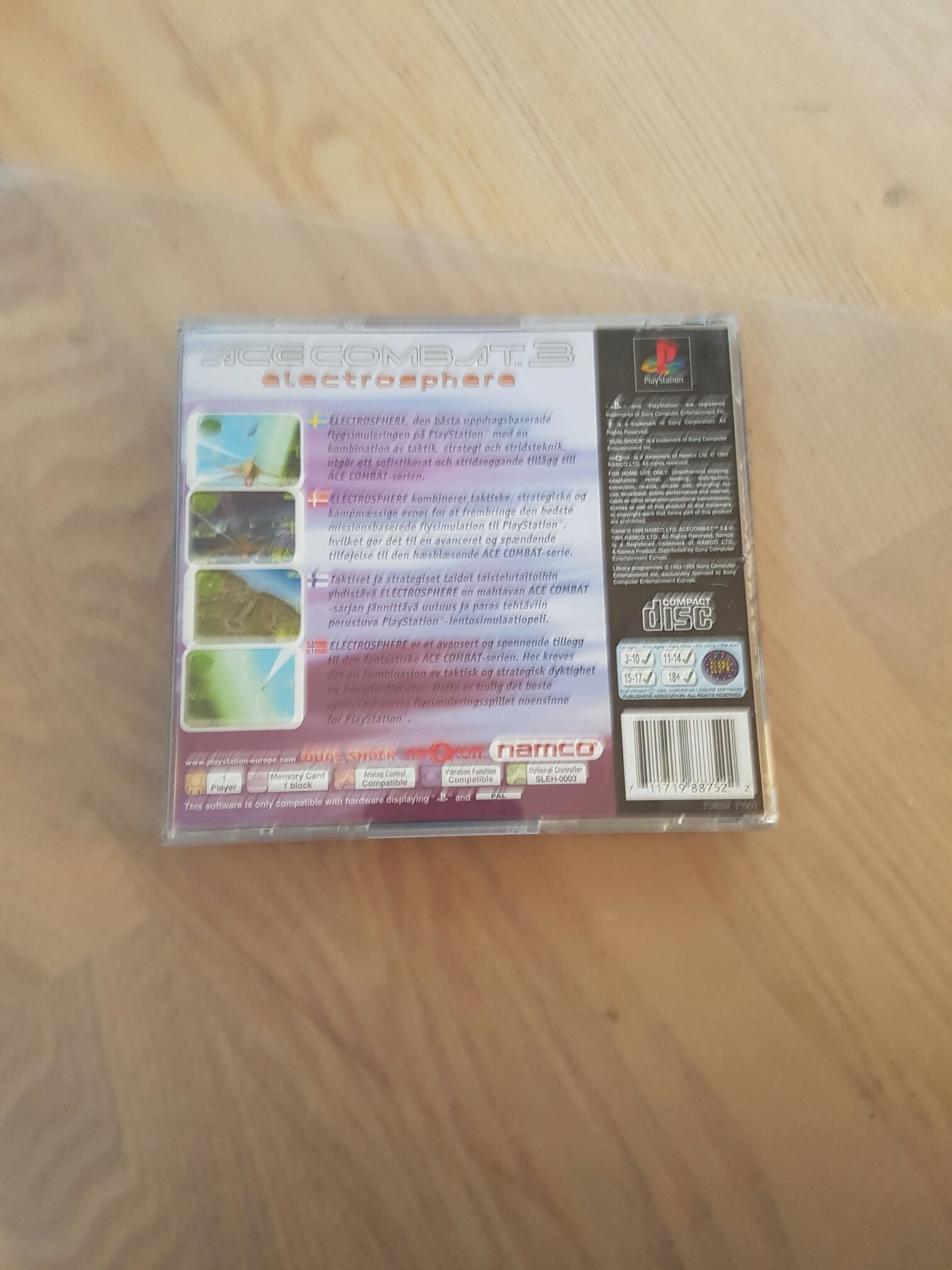 Acecombat 3 - Sony PlayStation video game collectible [Barcode 711719887522] - Main Image 2