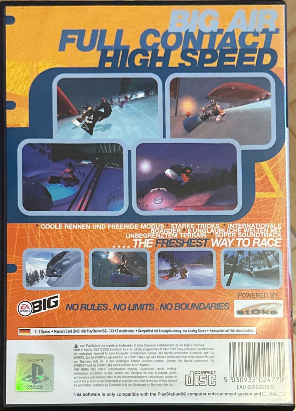 SSX - Sony PlayStation 2 (PS2) (Electronic Arts/EA Games) video game collectible [Barcode 5030932024770] - Main Image 2