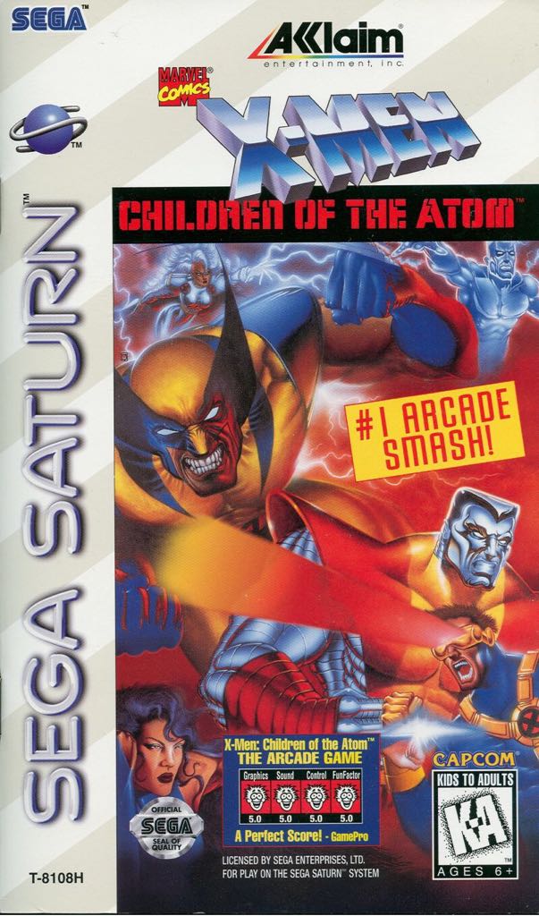 X-Men: Children of the Atom - Sega Saturn video game collectible - Main Image 1
