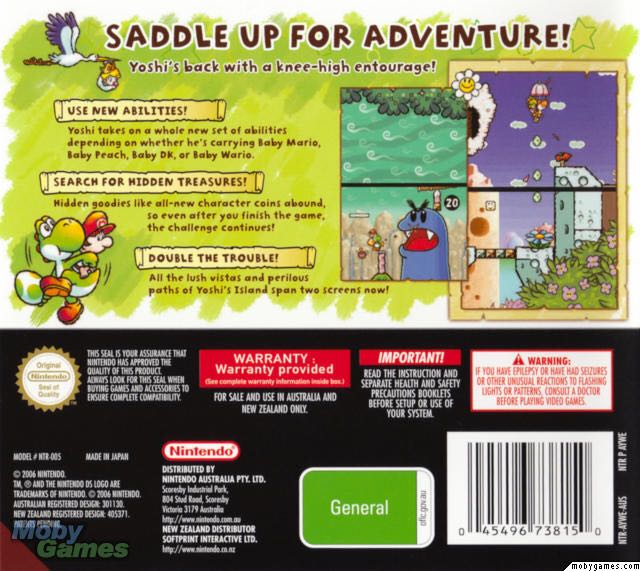Yoshis Island DS - Nintendo DS (Nintendo - 1) video game collectible - Main Image 2
