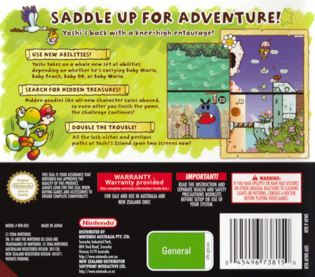 Yoshis Island DS - Nintendo DS video game collectible - Main Image 2