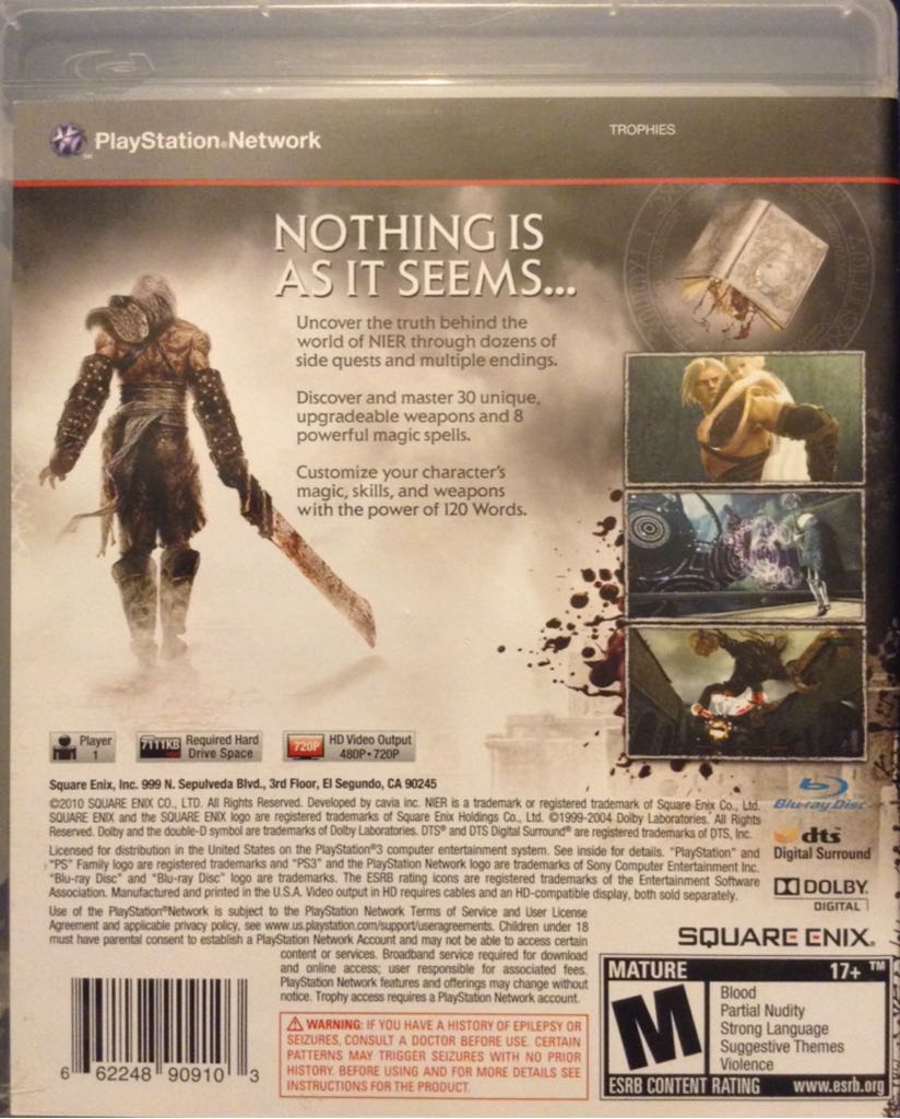 Nier - Sony PlayStation 3 (PS3) (1) video game collectible - Main Image 2