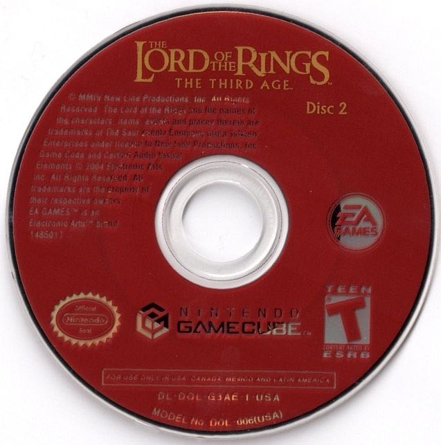 The Lord of the Rings: The Third Age - Nintendo GameCube (EA Games - 1-2) video game collectible [Barcode 014633164657] - Main Image 3