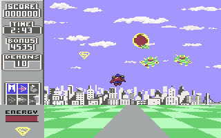 Superman The Man of Steel - Commodore 64 video game collectible [Barcode 5013835101120] - Main Image 2