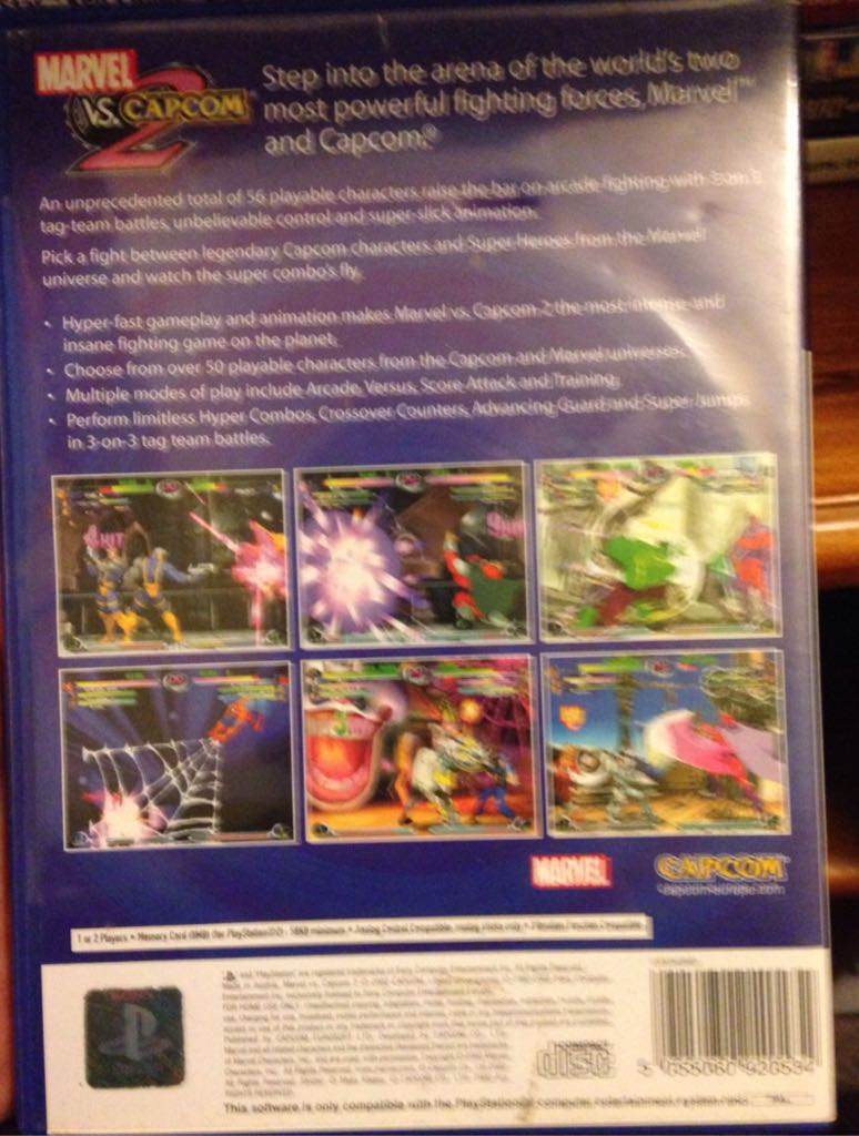 Marvel Vs Capcom 2 - Sony PlayStation 2 (PS2) video game collectible [Barcode 5055060920534] - Main Image 2