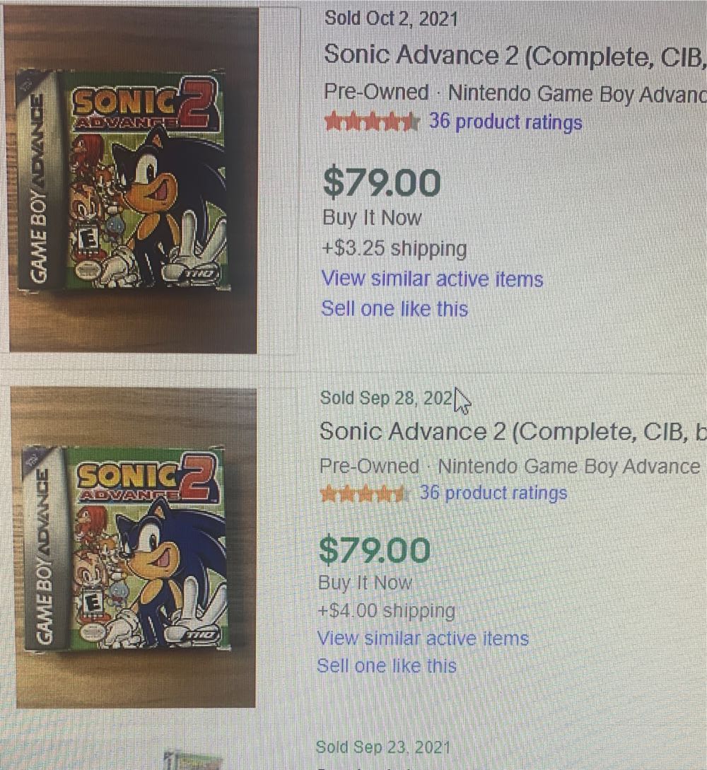 Sonic Advance 2 - Nintendo Game Boy Advance (GBA) (THQ - 4) video game collectible [Barcode 785138321431] - Main Image 4