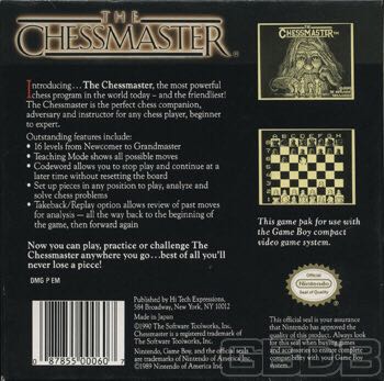 The Chessmaster - Nintendo Game Boy video game collectible [Barcode 087855000607] - Main Image 2