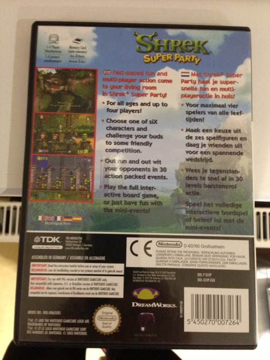 Shrek: Super Party - Nintendo GameCube video game collectible [Barcode 5450270007264] - Main Image 2
