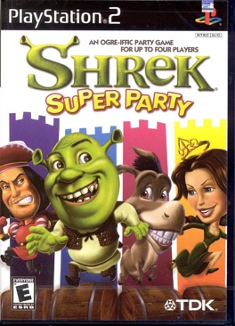 Shrek: Super Party - Sony PlayStation 2 (PS2) (TDK Mediactive - 1) video game collectible [Barcode 739069615039] - Main Image 1