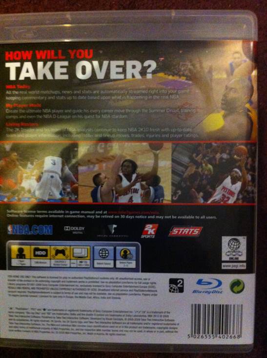 NBA2K10 - Sony PlayStation 3 (PS3) video game collectible [Barcode 9086571408668] - Main Image 2