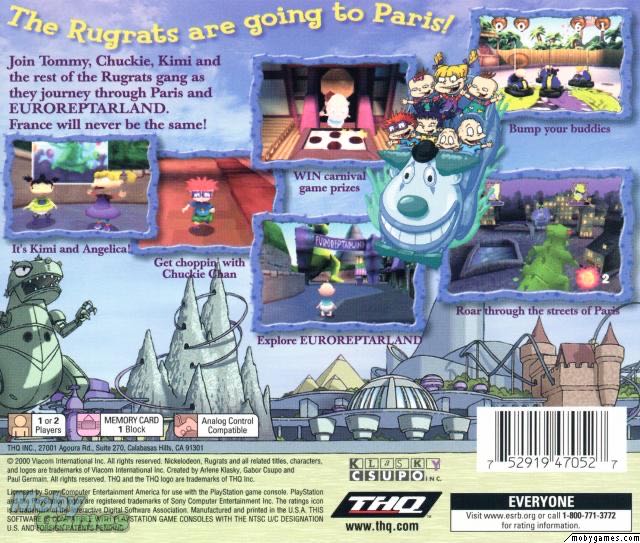 Rugrats In Paris: The Movie - Sony PlayStation (THQ - 1-2) video game collectible [Barcode 752919470527] - Main Image 2