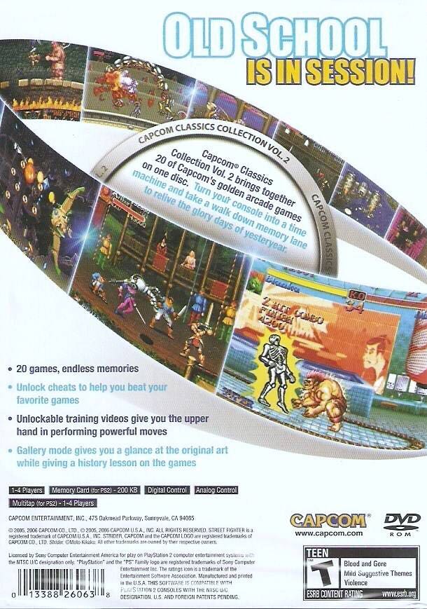 Capcom Classics Collection Vol. 2 - Sony PlayStation 2 (PS2) (Capcom) video game collectible - Main Image 2