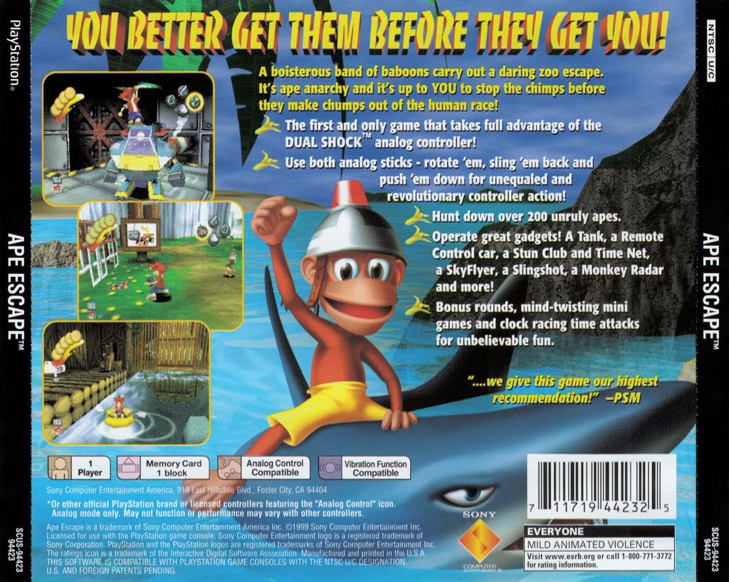 Ape Escape - Sony PlayStation video game collectible - Main Image 2