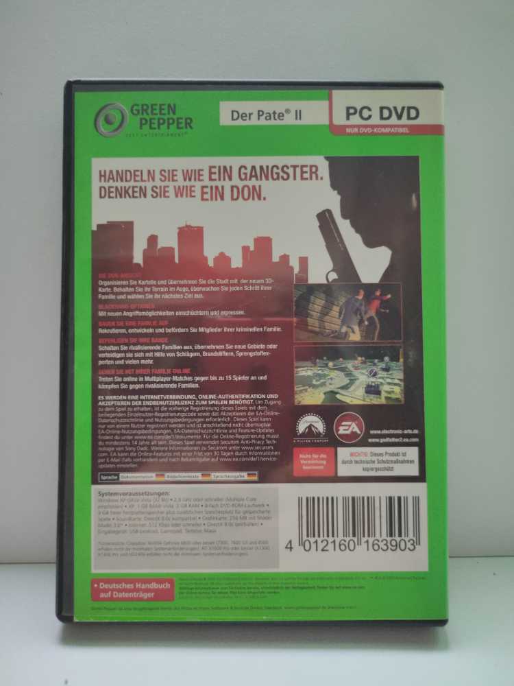Der Pate 2 - PC (1) video game collectible [Barcode 4012160163903] - Main Image 2
