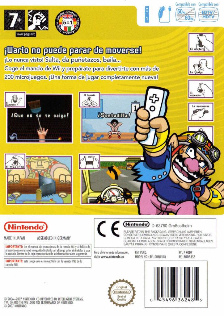 Warioware Smooth Moves - Nintendo Wii (Nintendo - 1) video game collectible [Barcode 045496362485] - Main Image 2