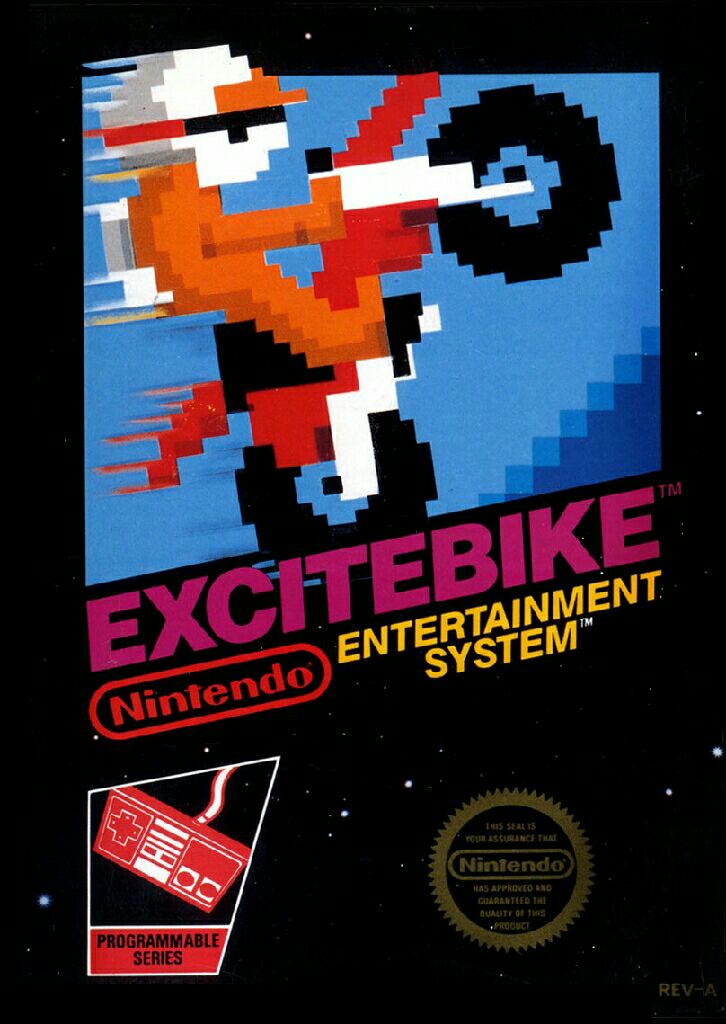 Excitebike - Nintendo Entertainment System (NES) video game collectible - Main Image 2