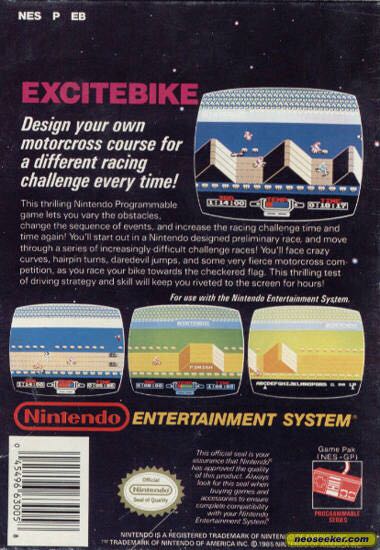 Excitebike - Nintendo Entertainment System (NES) video game collectible - Main Image 2
