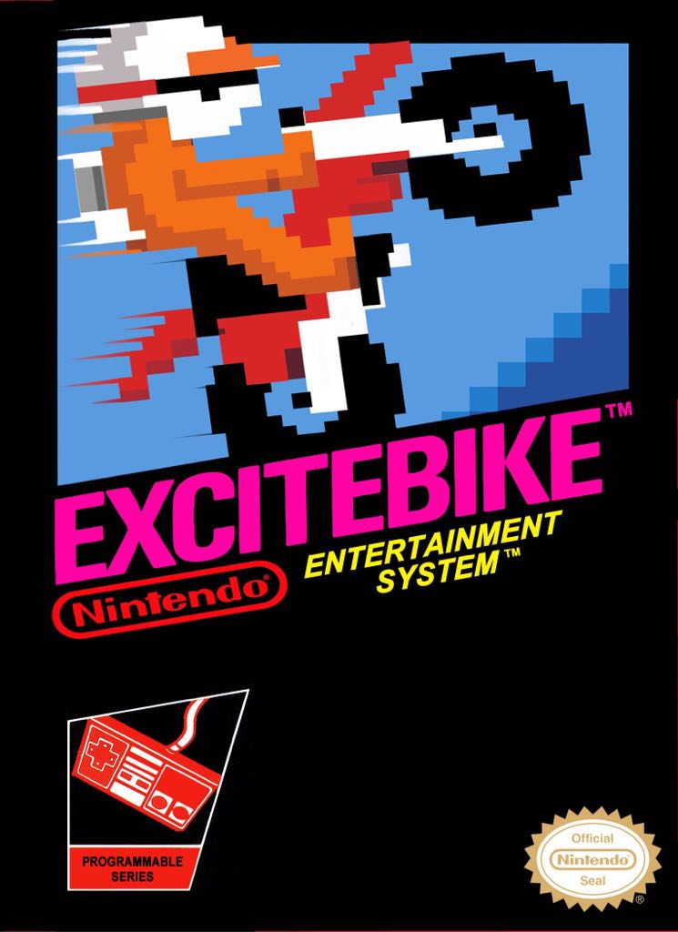 Excitebike - Nintendo Entertainment System (NES) video game collectible - Main Image 1