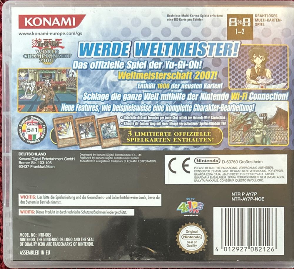 Yu-Gi-Oh! - World Championship Tournament - Nintendo DS video game collectible [Barcode 4012927082126] - Main Image 3