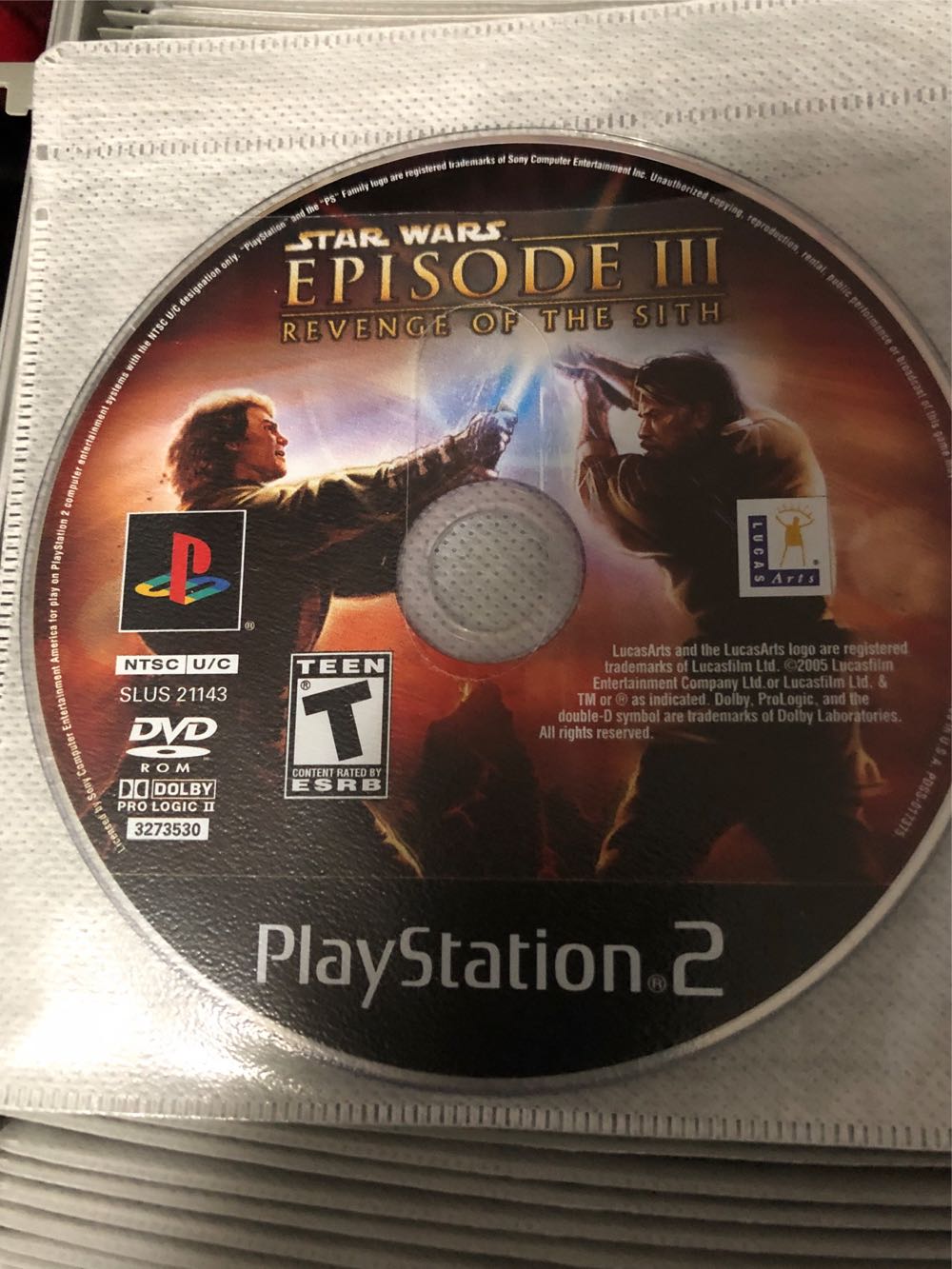 Star Wars Episode III: Revenge of the Sith (PS2 Platinum) - Sony PlayStation 2 (PS2) (LucasArts - 2) video game collectible [Barcode 023272002169] - Main Image 4