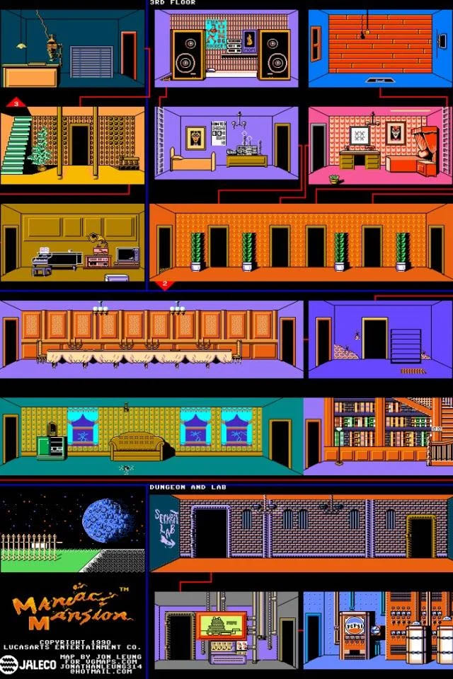 Maniac Mansion - Nintendo Entertainment System (NES) video game collectible - Main Image 4