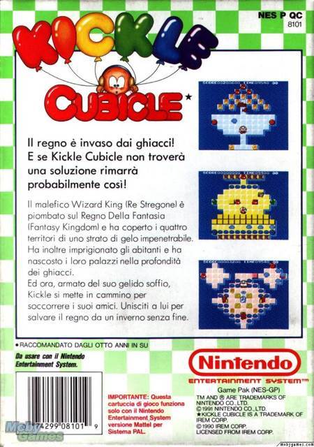 Kickle Cubicle - Nintendo Entertainment System (NES) video game collectible [Barcode 715664190027] - Main Image 2