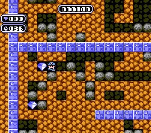 Boulder Dash - Nintendo Entertainment System (NES) (JVC Digital Studios - 1) video game collectible [Barcode 045496430399] - Main Image 4