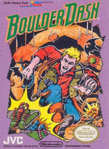 Boulder Dash - Nintendo Entertainment System (NES) (Micro Fun - 1-2) video game collectible - Main Image 1