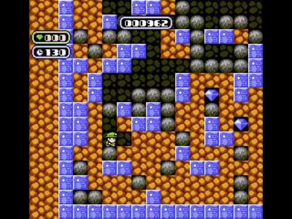 Boulder Dash - Nintendo Entertainment System (NES) (Micro Fun - 1-2) video game collectible - Main Image 3