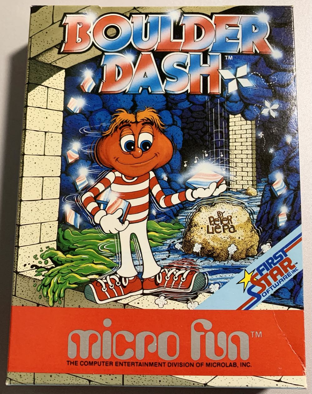 Boulder Dash - Commodore 64 (First Star Software - 1-2) video game collectible - Main Image 2